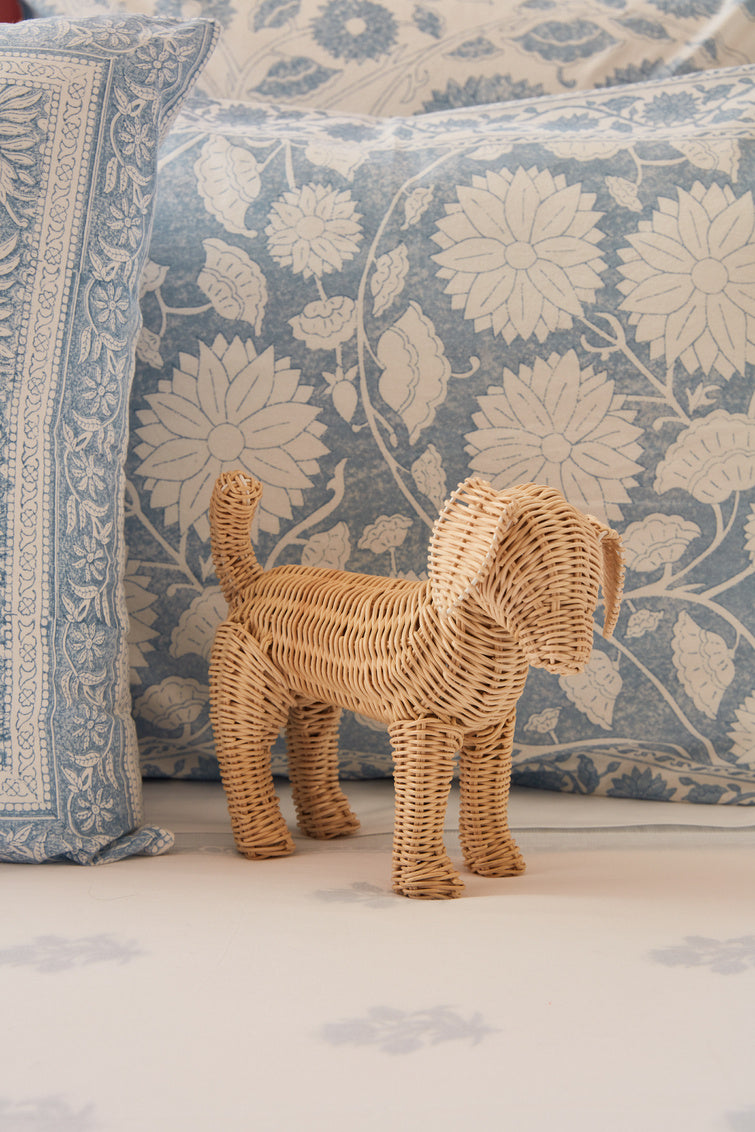 "Potcake" Wicker Dog