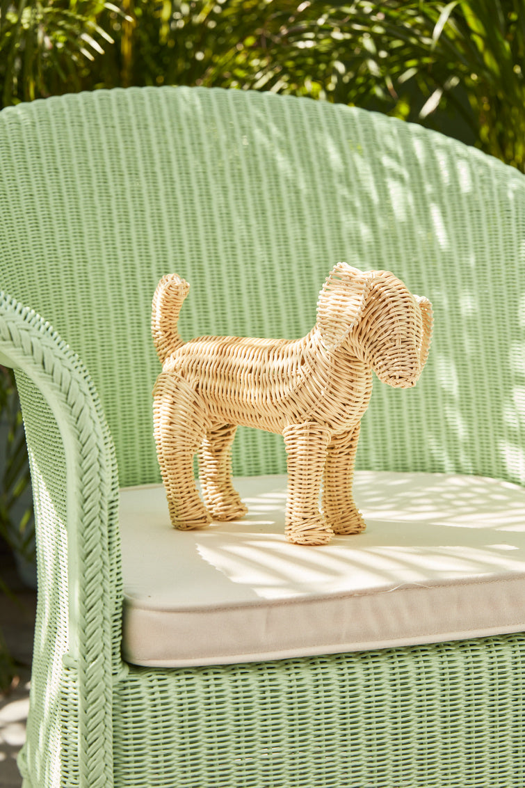"Potcake" Wicker Dog