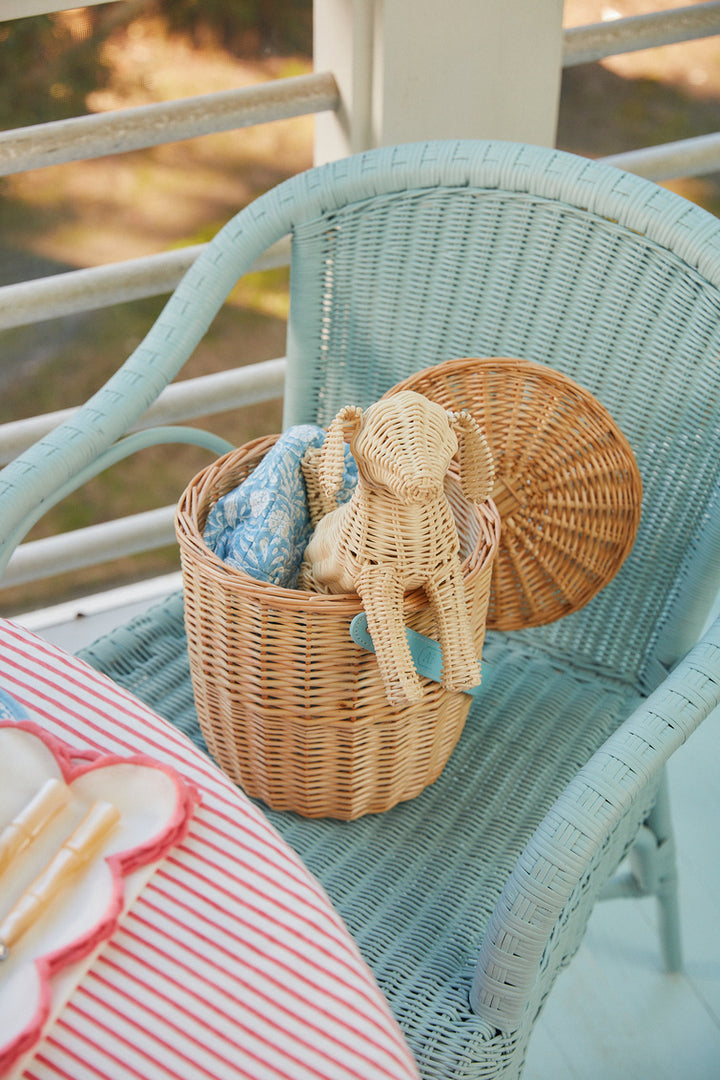 "Potcake" Wicker Dog