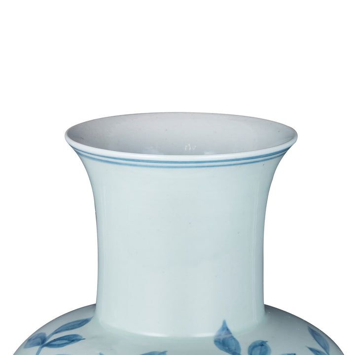 Blue & White Fairy Vase - Pheasant Flower Motif