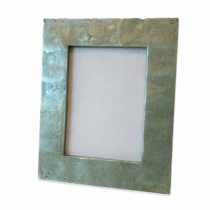Blue Capiz Picture Frame