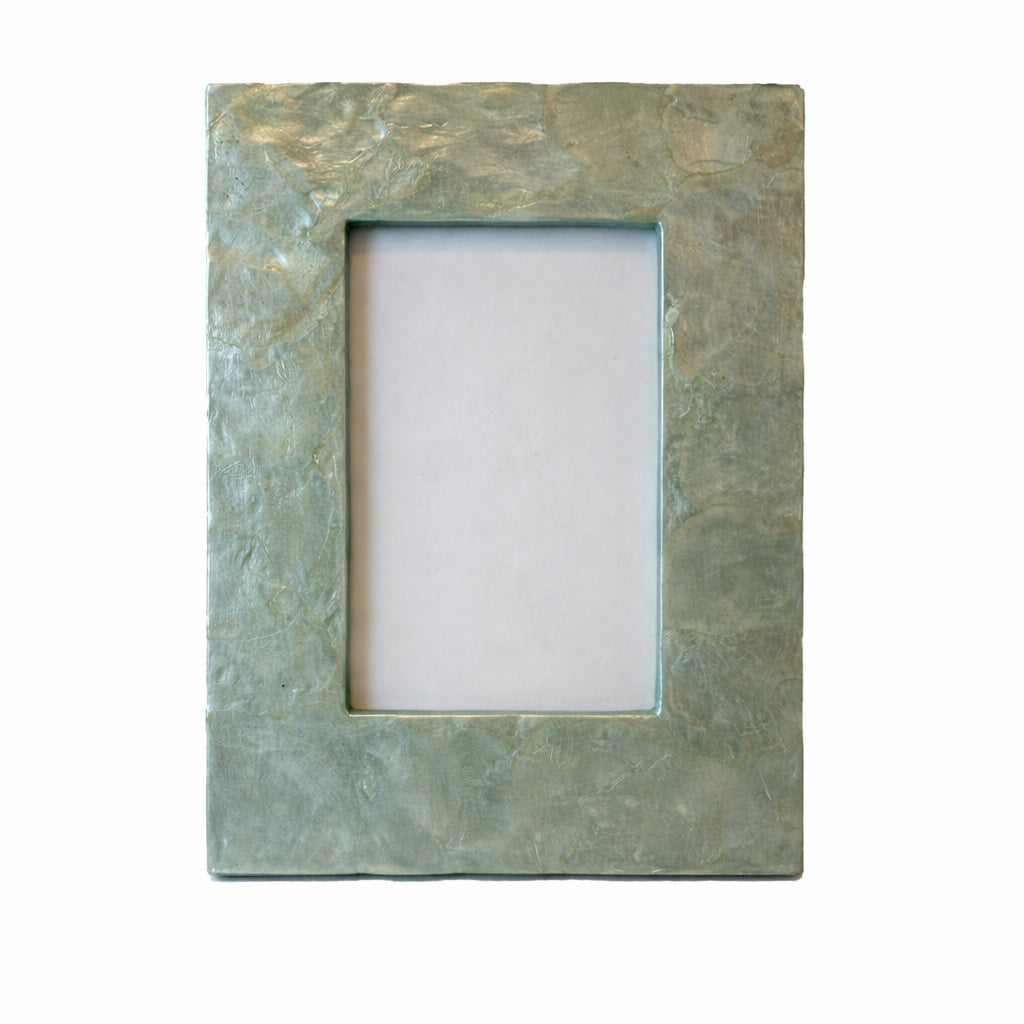 Blue Capiz Picture Frame