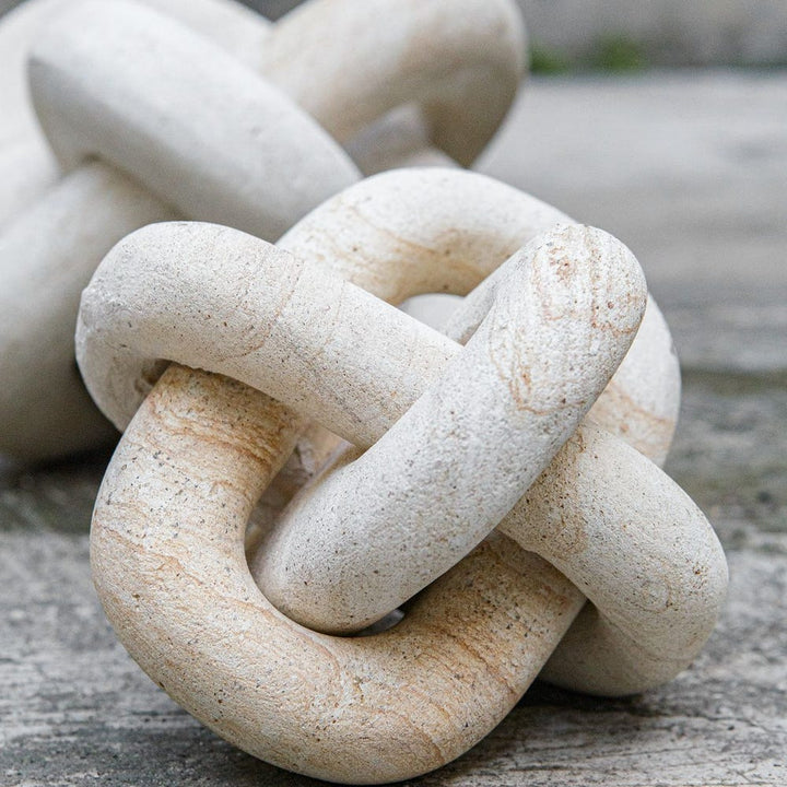 Limestone Link Sculpture - Set/2