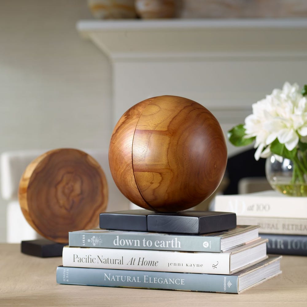 Teak & Noir Bookends