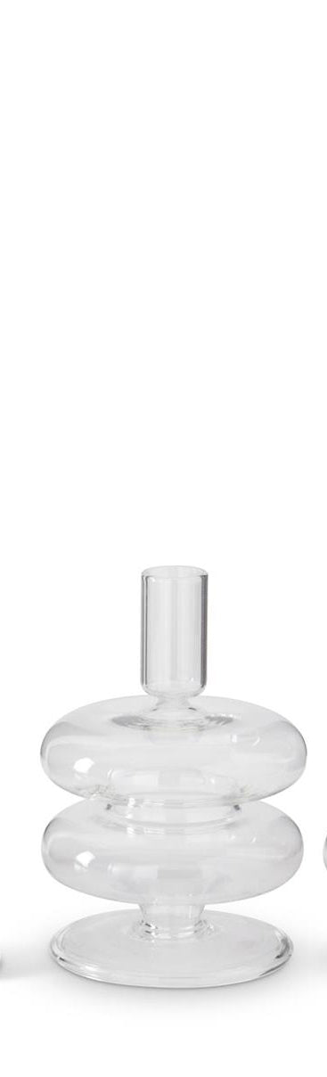 Handmade Glass Taper Candleholder