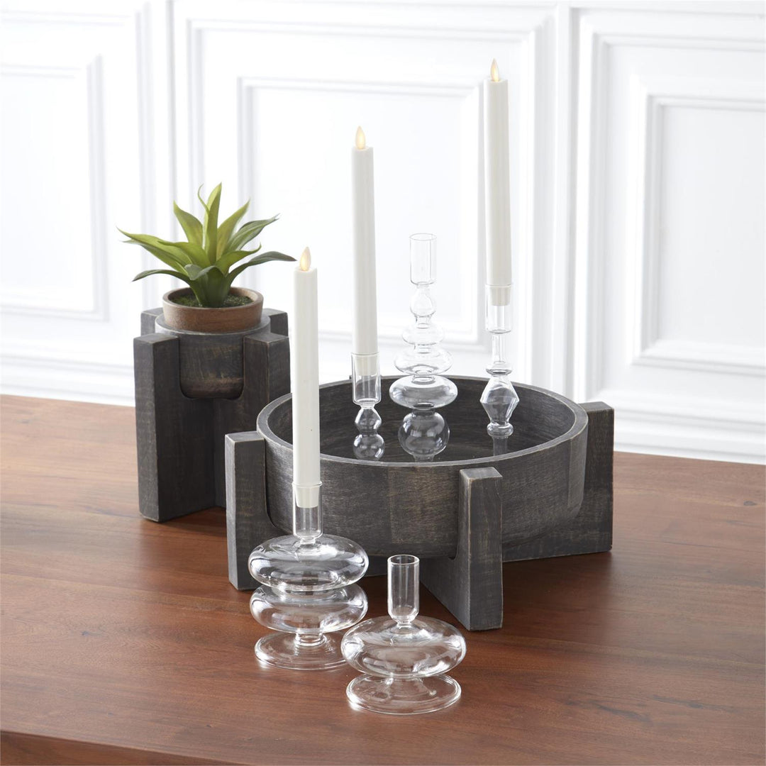 Handmade Glass Taper Candleholder
