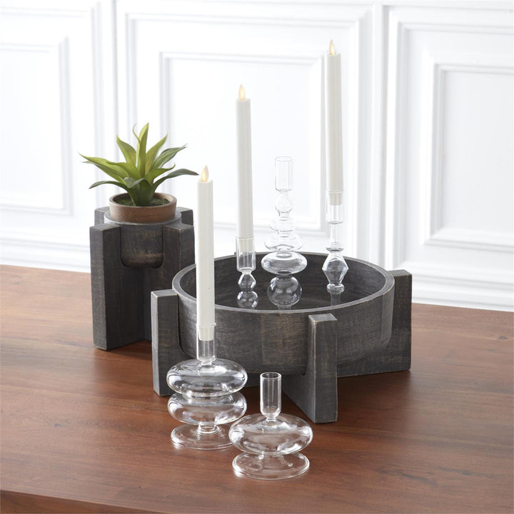 Handmade Glass Taper Candleholder