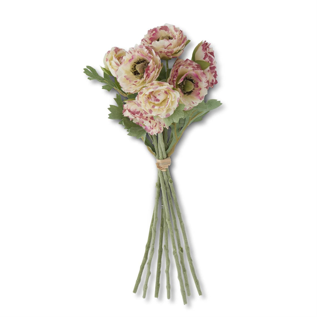 White with Pink Ranunculus Bundle