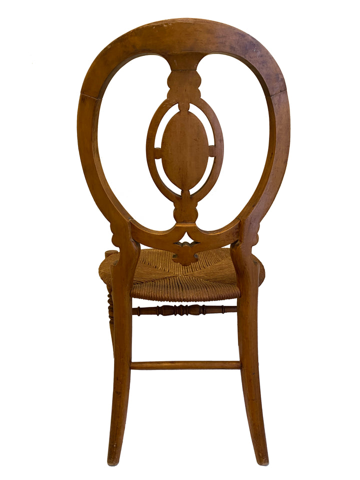 Late 19th Century Child’s Rush Seat Chair (c. 1880–1910)