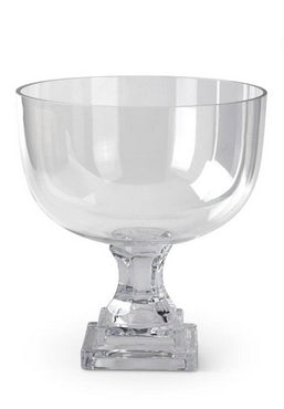 Glass Pedestal Footed Vase