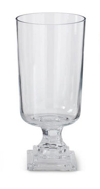 Glass Pedestal Footed Vase
