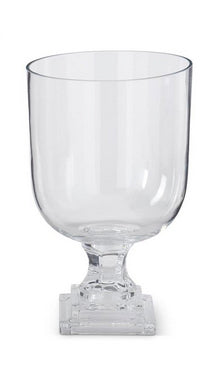 Glass Pedestal Footed Vase