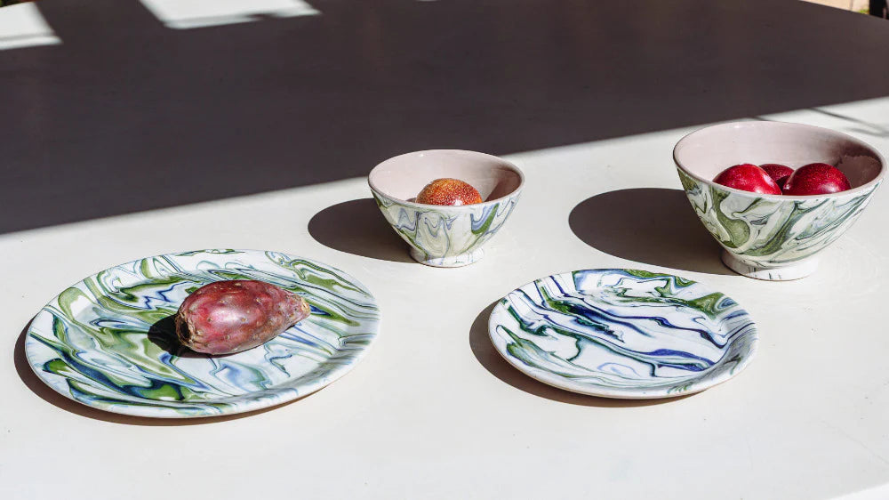 Marbled Salad Plate - Set/4