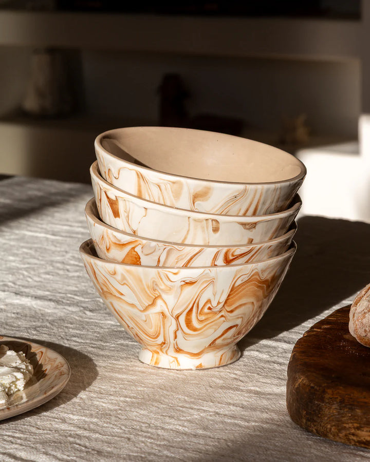 Marbled Bowls - Set/4