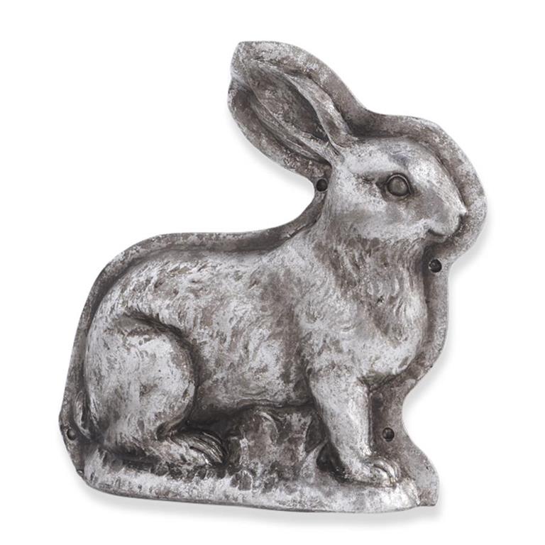 Candy Mold Antiqued Silver Bunny