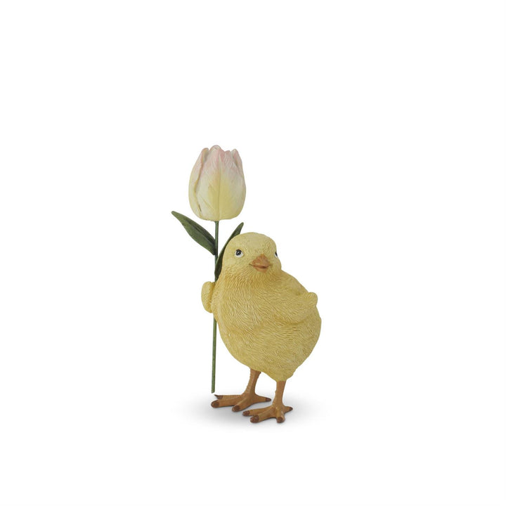 Chick with Flower