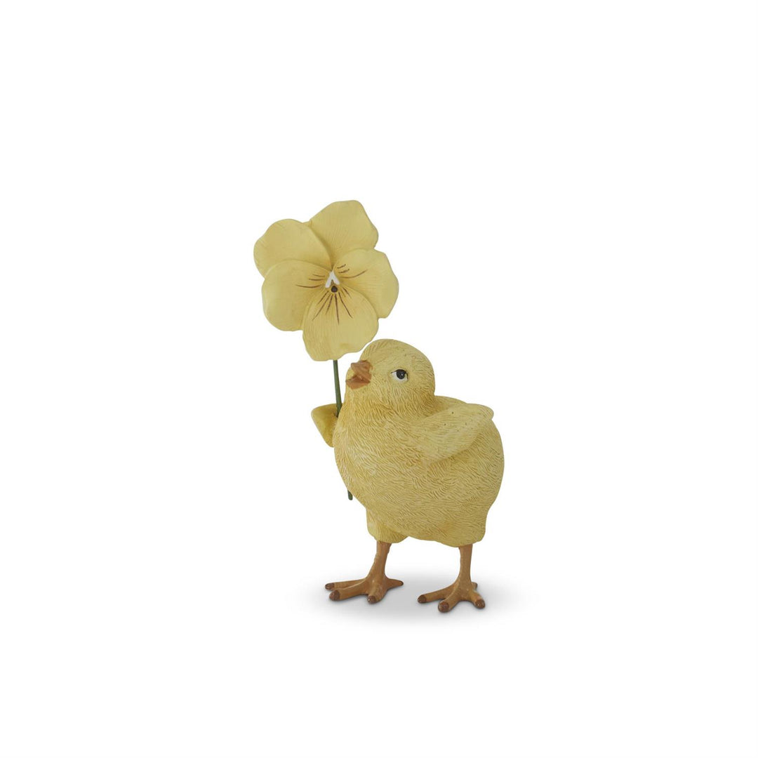 Chick with Flower