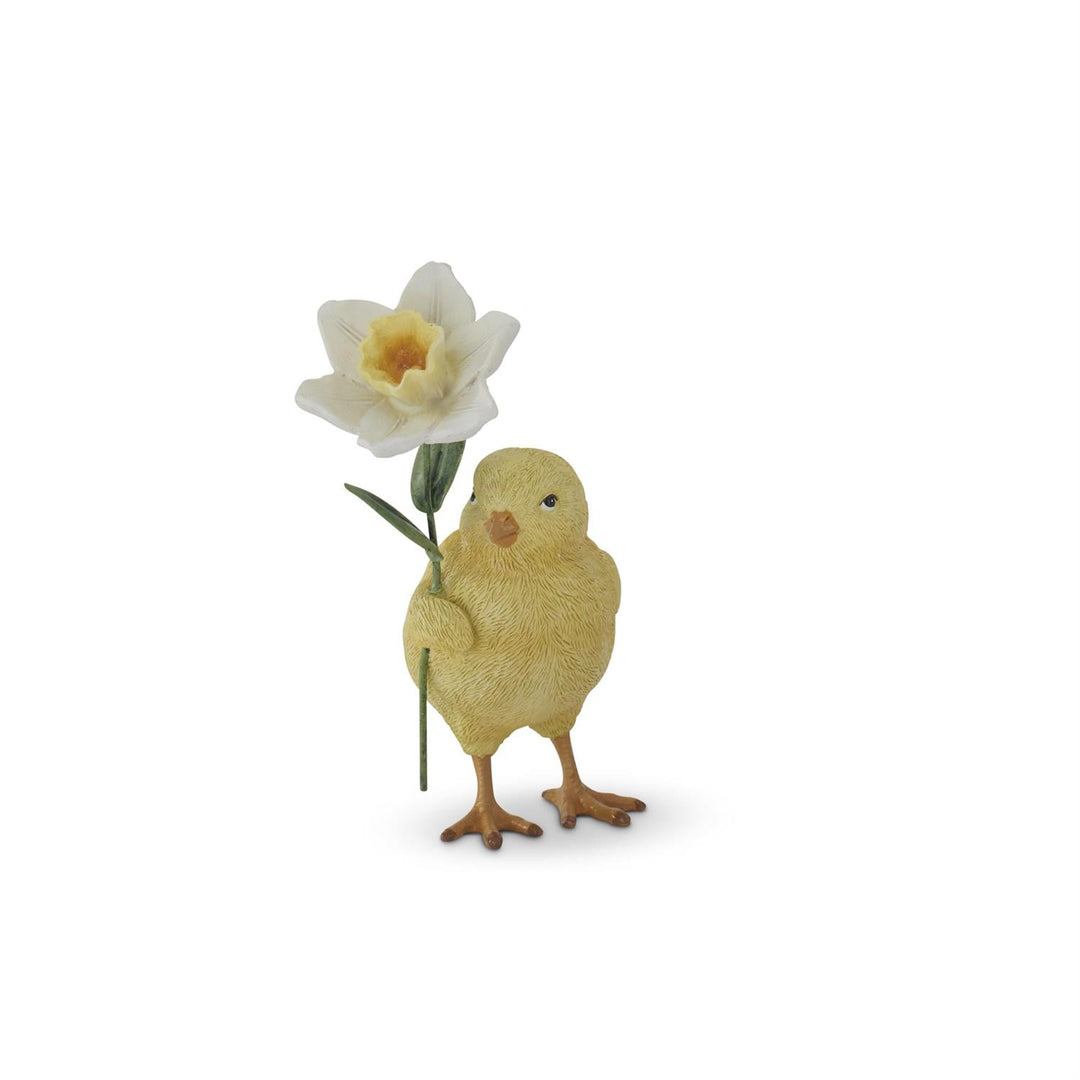 Chick with Flower