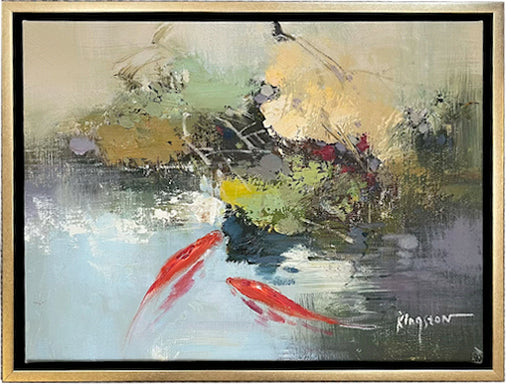 Koi Beneath the Lilies