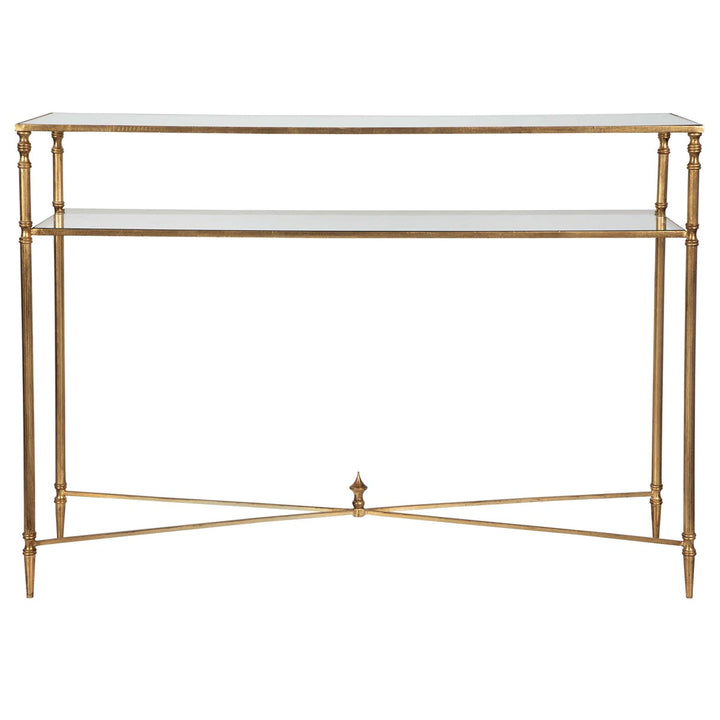 Gold Cross Console Table
