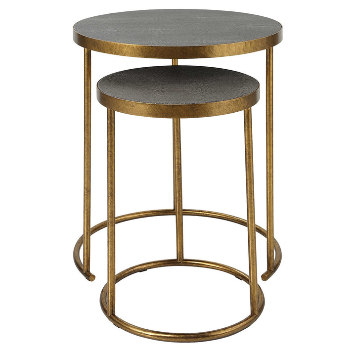 Shagreen Nesting Tables