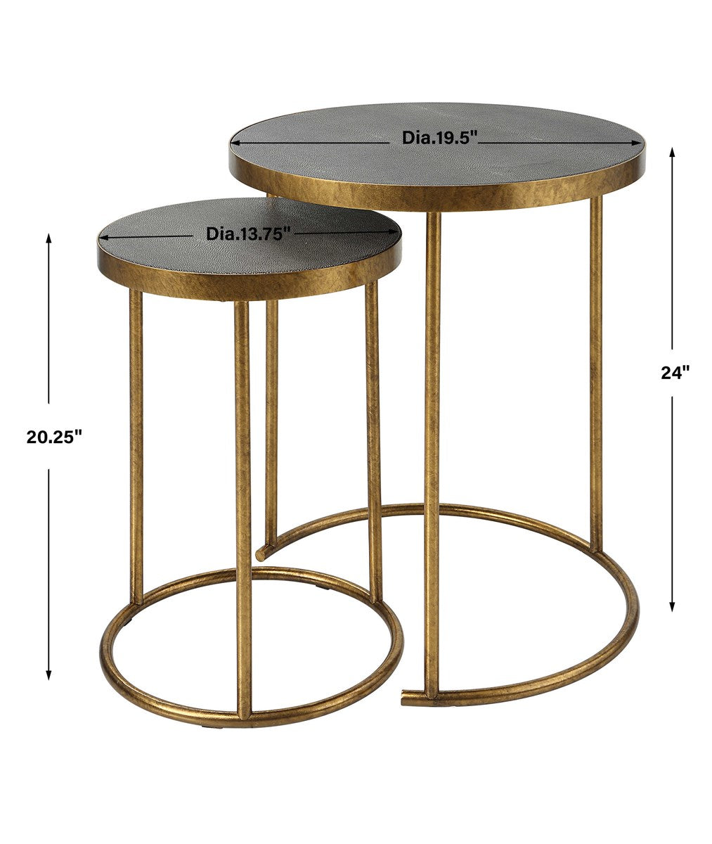 Shagreen Nesting Tables