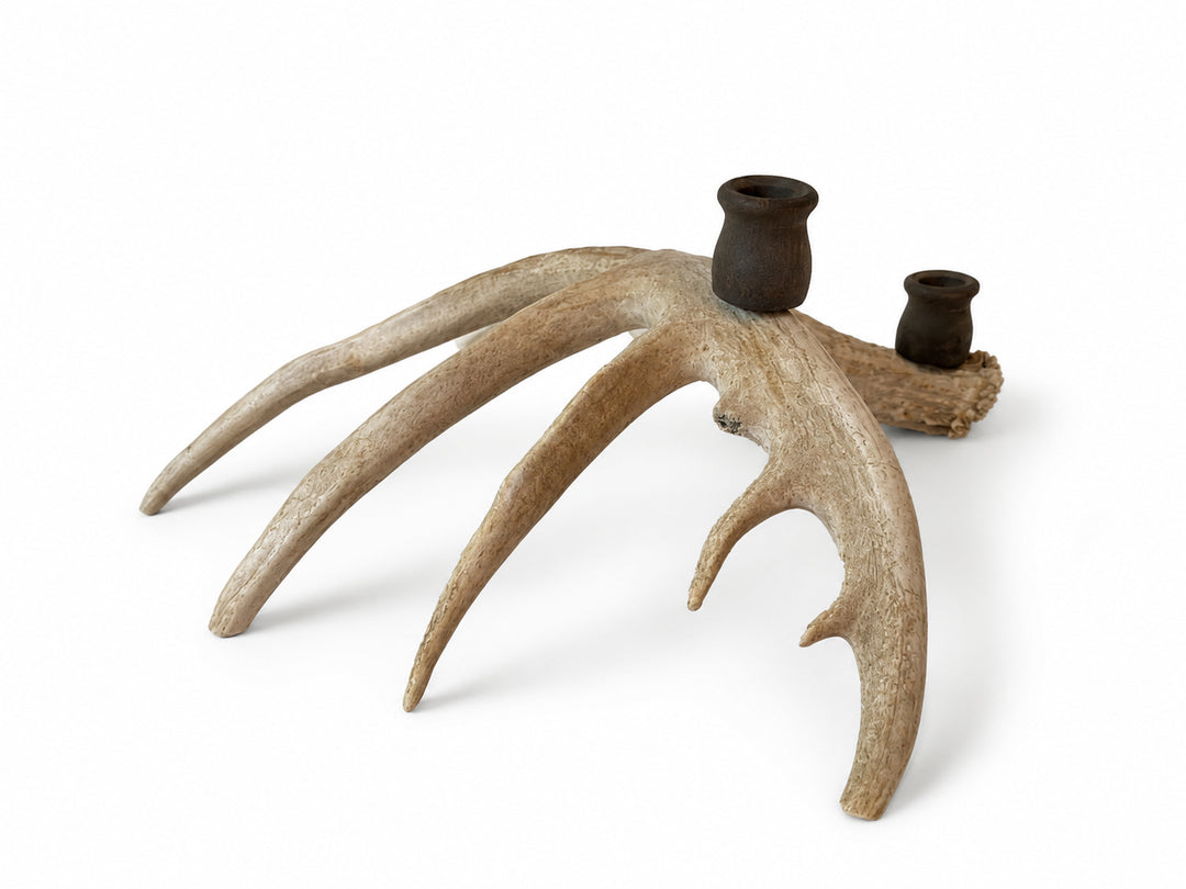 Large Antler Candlestick