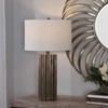 Fluted Bronze Lamp