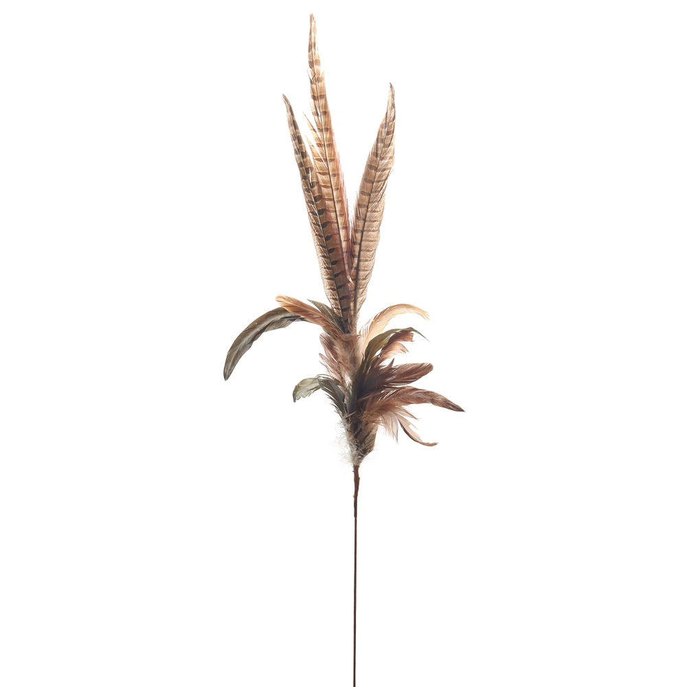 Mixed Feather Spray - 35"