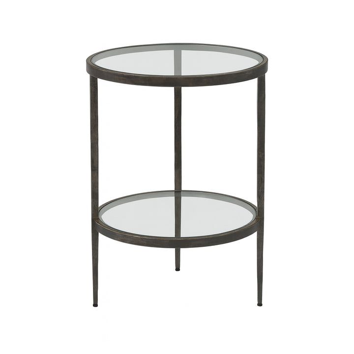 Two-Tier Brass Side Table