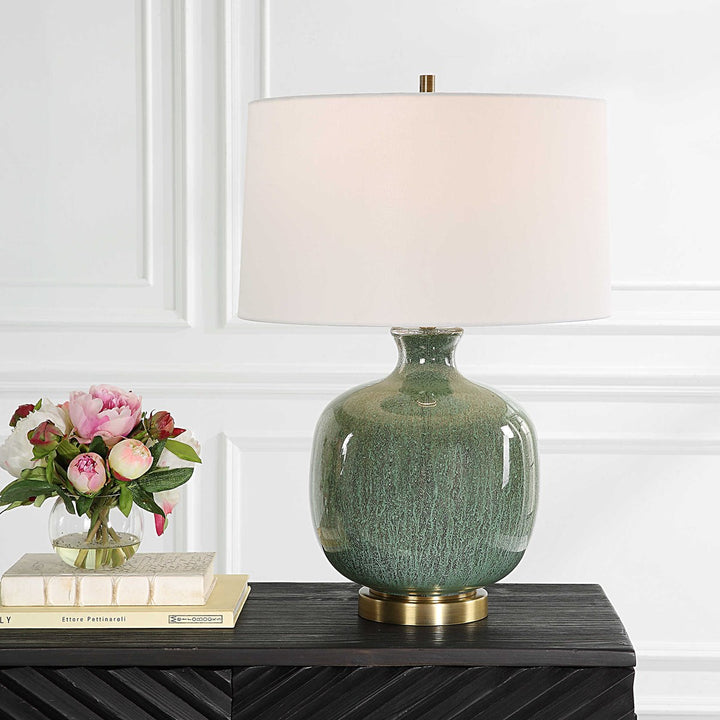 Green Glaze Lamp