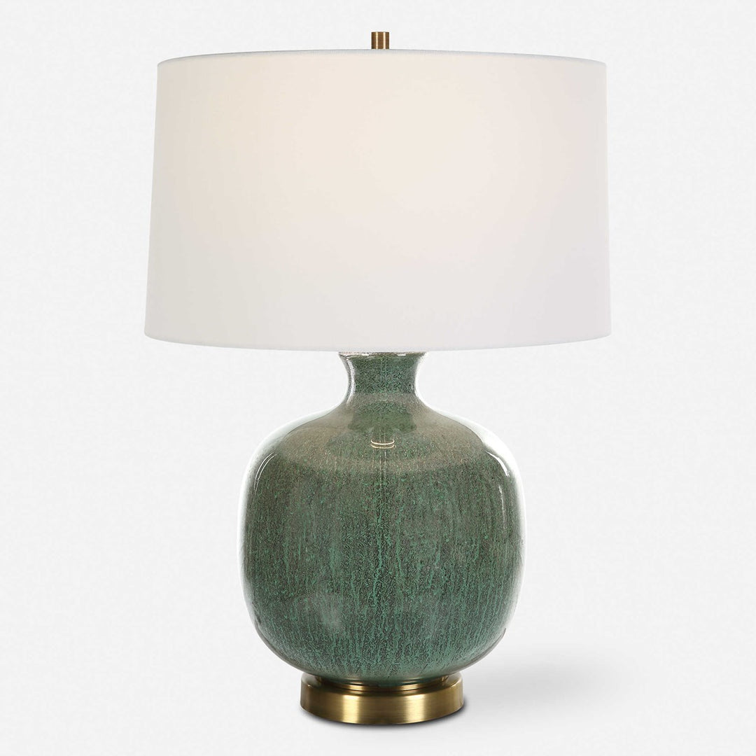 Green Glaze Lamp