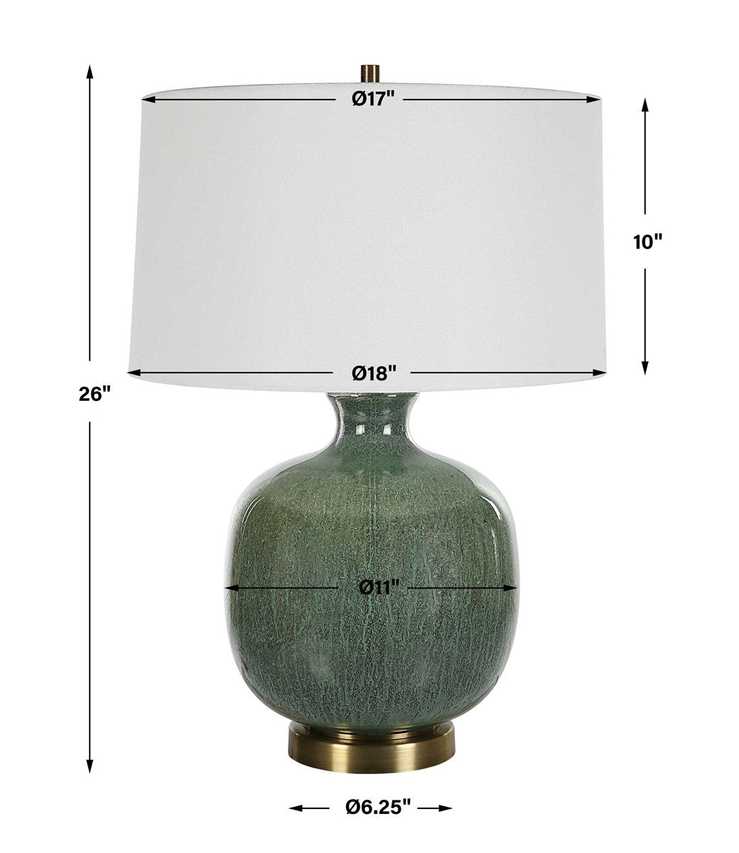 Green Glaze Lamp