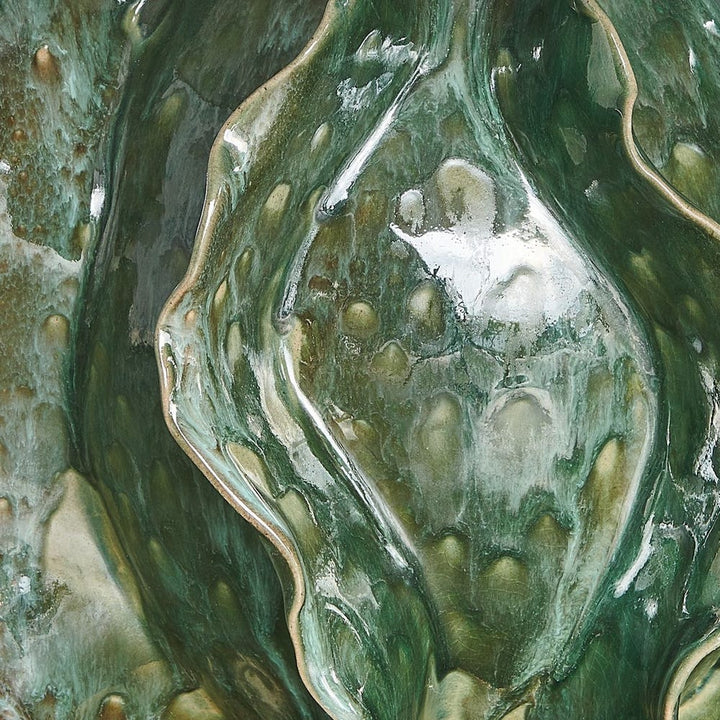 Green Tide Sculpted Lamp