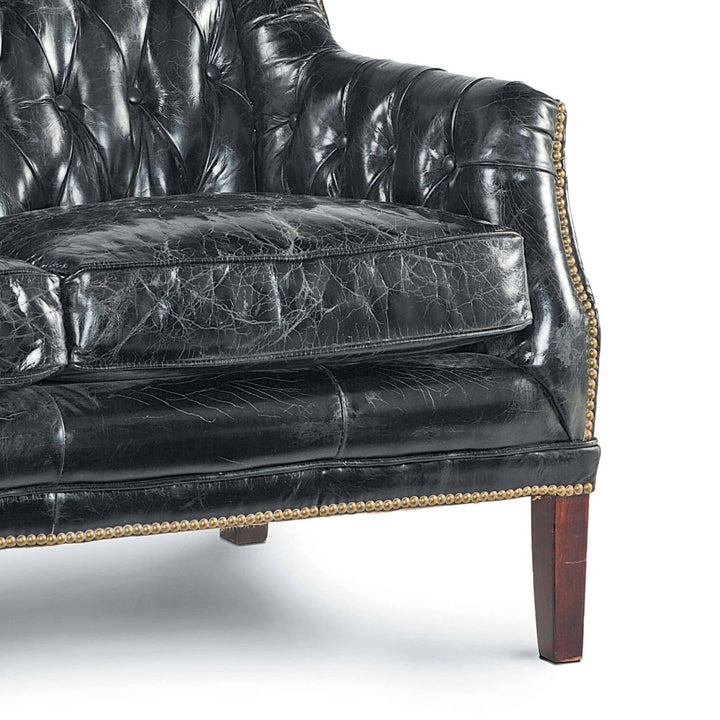 Leather Equestrian Loveseat