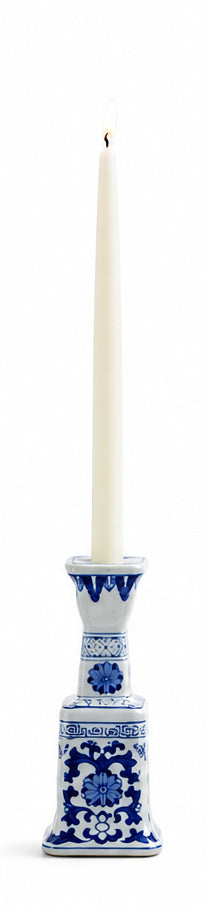 Blue & White Chinoiserie Candle Holder
