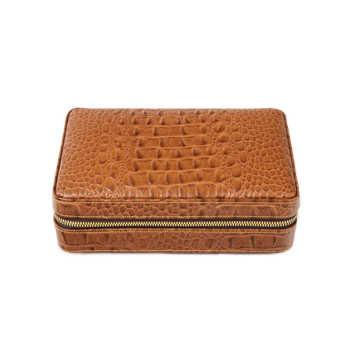 Cain Croco Cigar Travel Case