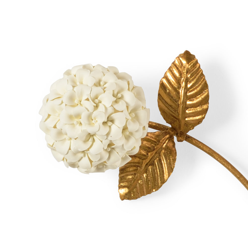 Porcelain Hydrangea Wall Sculpture