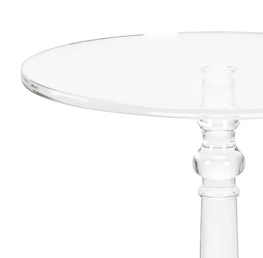 Lucite Pedestal Side Table