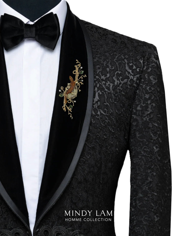 Copper Scales of the Lizard Lapel Pin