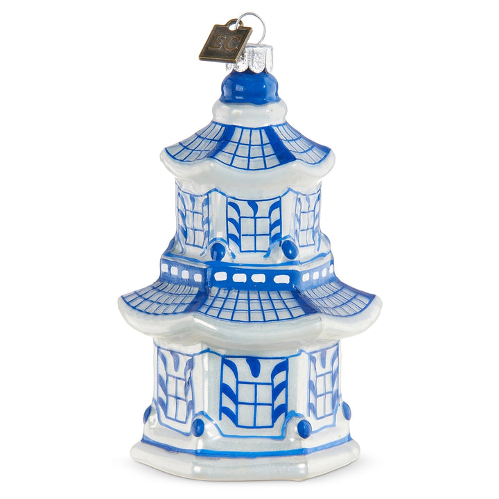 Blue & White Glass Ornaments