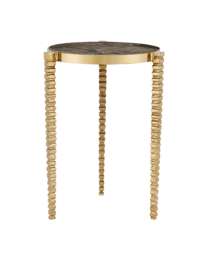 Corrado Cappucino Marble Accent Table