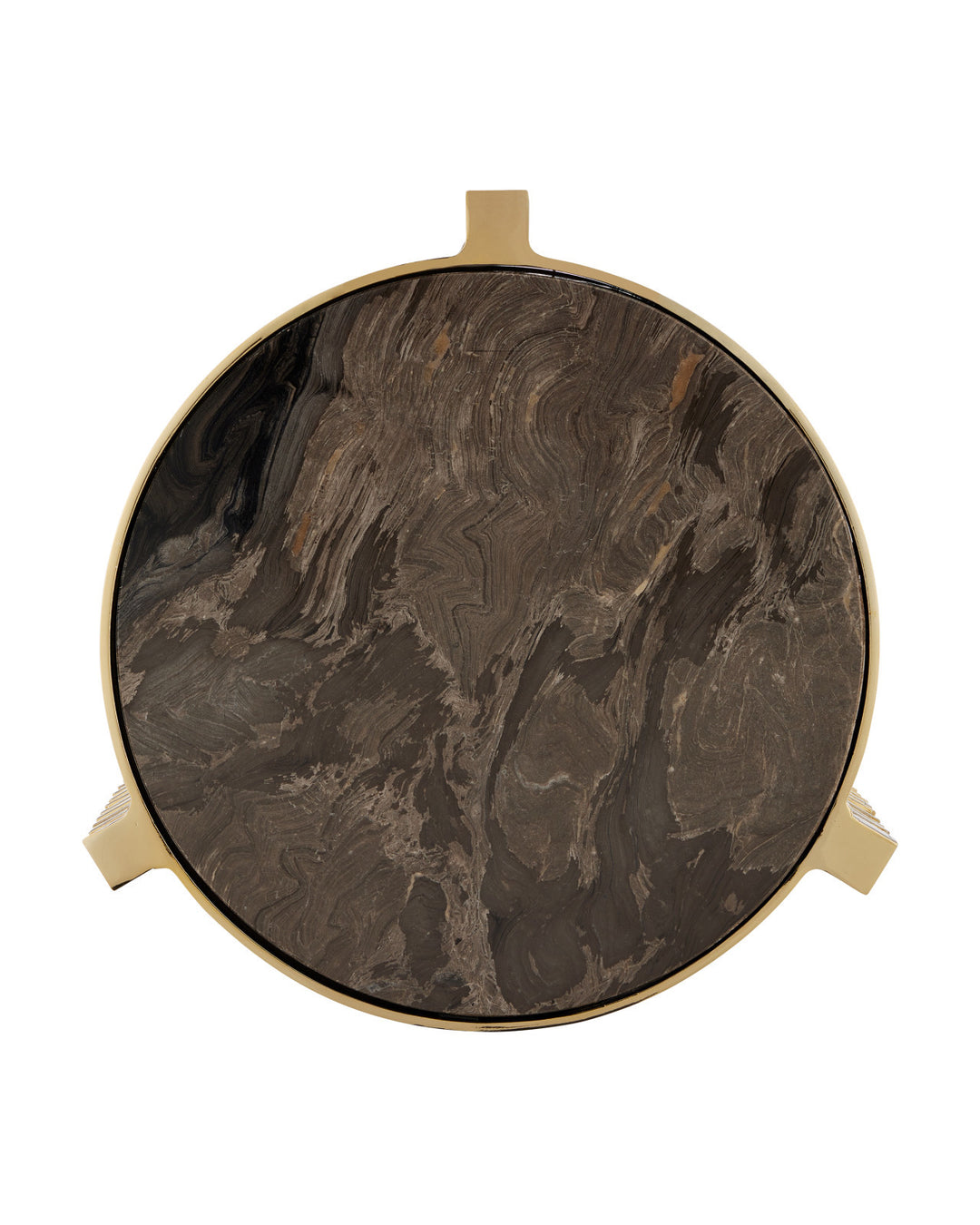 Corrado Cappucino Marble Accent Table
