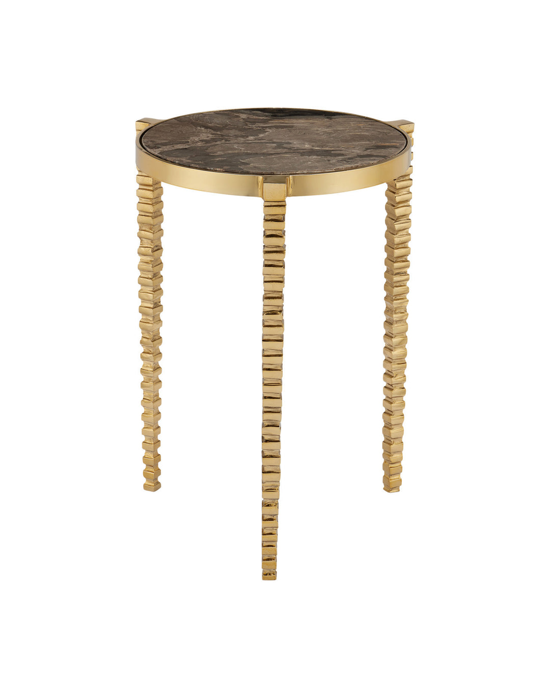 Corrado Cappucino Marble Accent Table