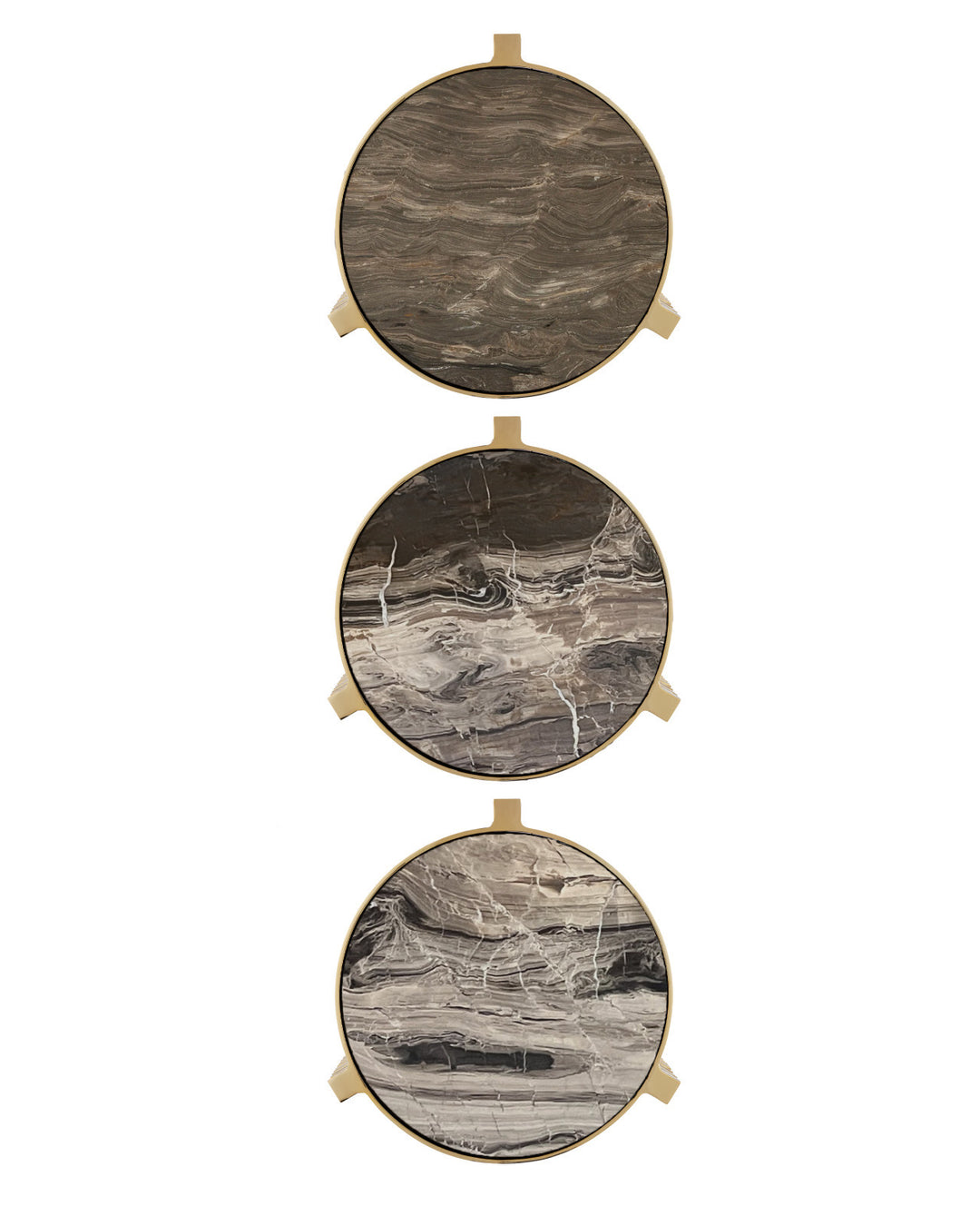 Corrado Cappucino Marble Accent Table