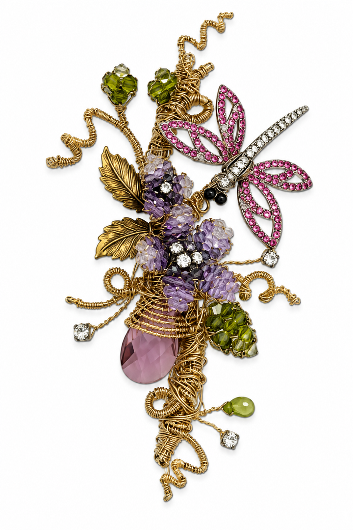 Flight of Fuchsia Lapel Pin