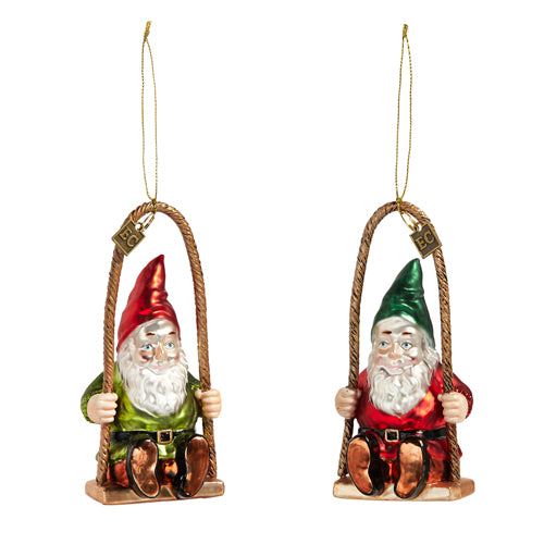 Swing Time Gnome Ornament