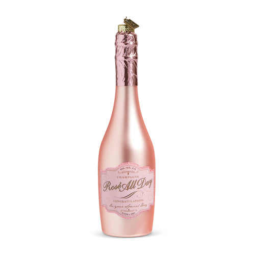 Pink Champagne Ornament