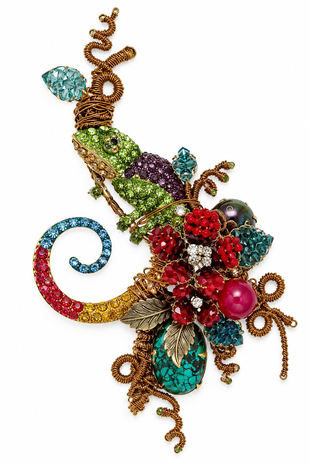 Charm of the Chameleon Lapel Pin