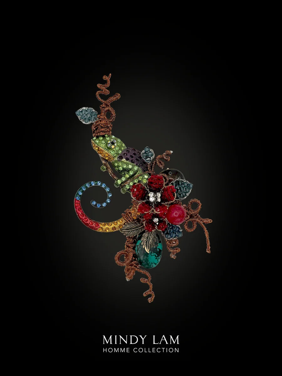 Charm of the Chameleon Lapel Pin